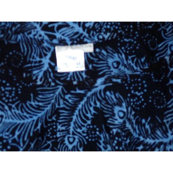 Mexicali Blue Sleeveless Top Women S/M Flowey Tunic Ruffle Tiered Boho Hippie - Picture 8 of 8